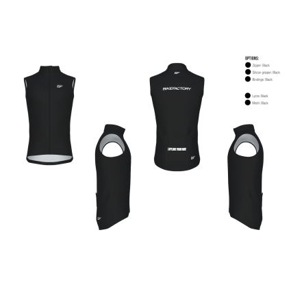 bikefactory Criterium Wind Vest, black