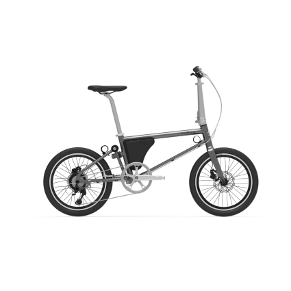 Ahooga Folding Bike "Power" 36V, platina grey shiny